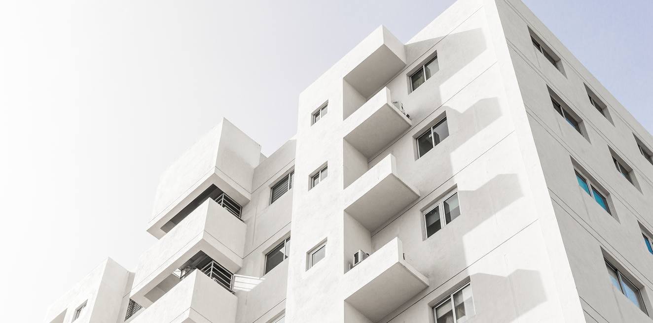 Modern apartment facade