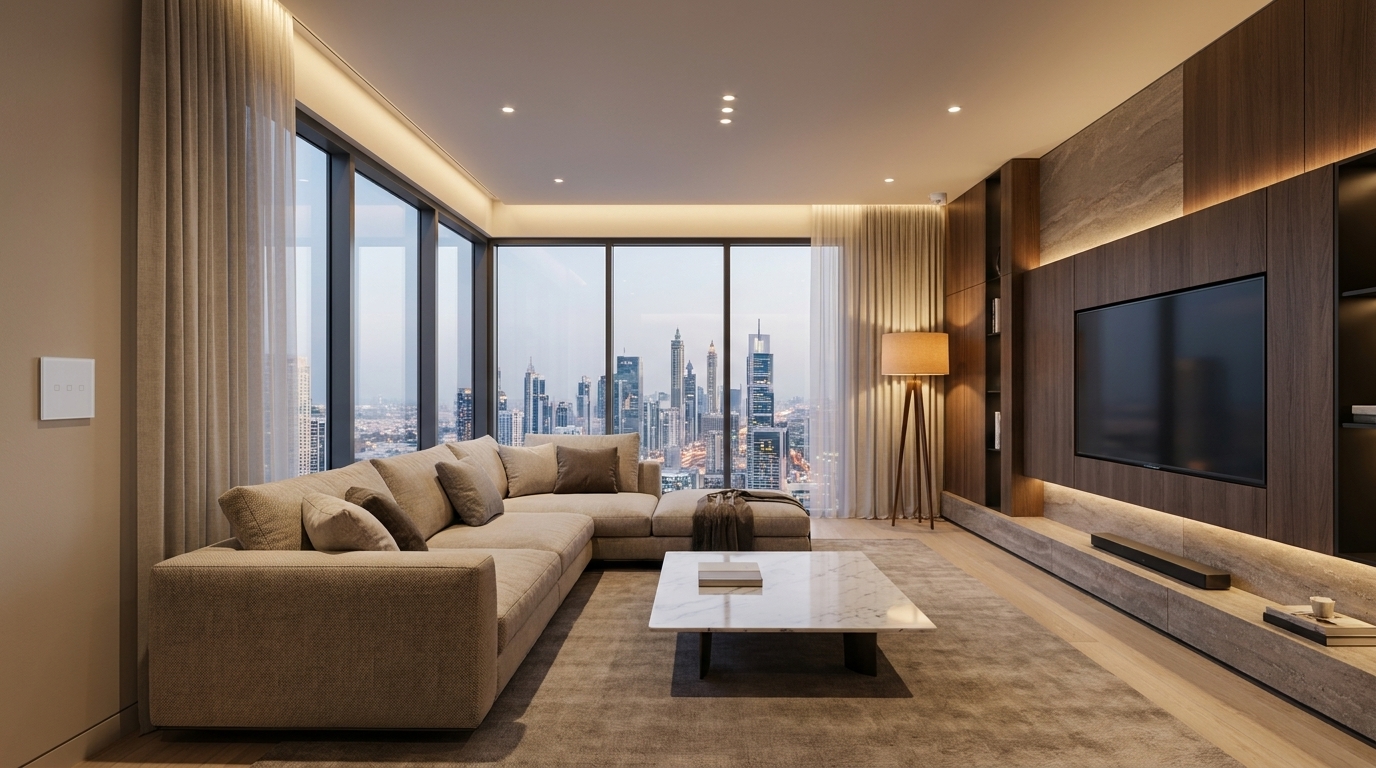 Living Room — smart home tour